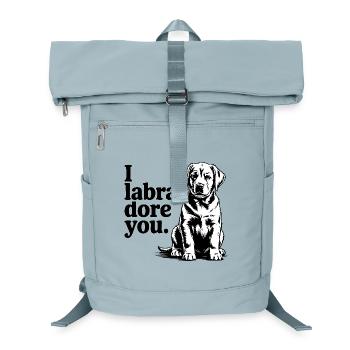 Labrador "I Labra-dore You" love dogs - Laptop Backpack - ice blue - Front