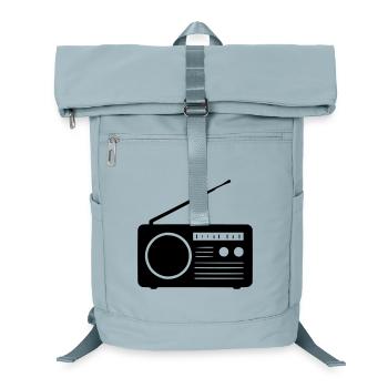 Retro Radio Design - Laptop Backpack - ice blue - Front