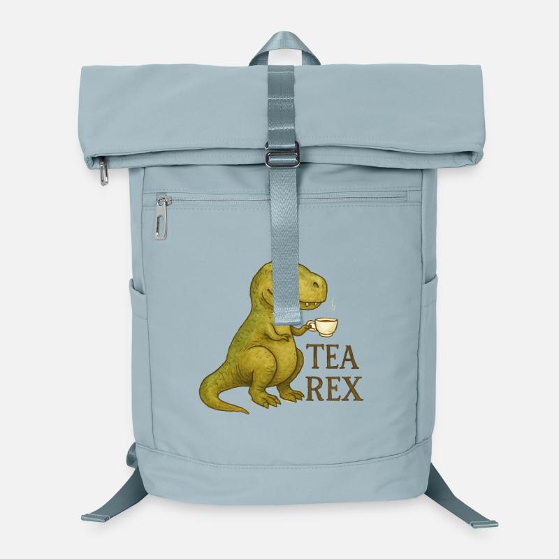 Tea Rex : Aquarelle Dino Heure du Thé Sac à dos ordinateur