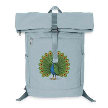 Peacock Colourful Crest - Laptop Backpack - ice blue - Front