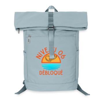 Level 06 Unlocked, Cheerful and Bright Design - Laptop Backpack - ice blue - Front