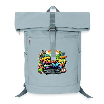 Trouve ta voie – École primaire - Sac à dos ordinateur - bleu glacier - Devant