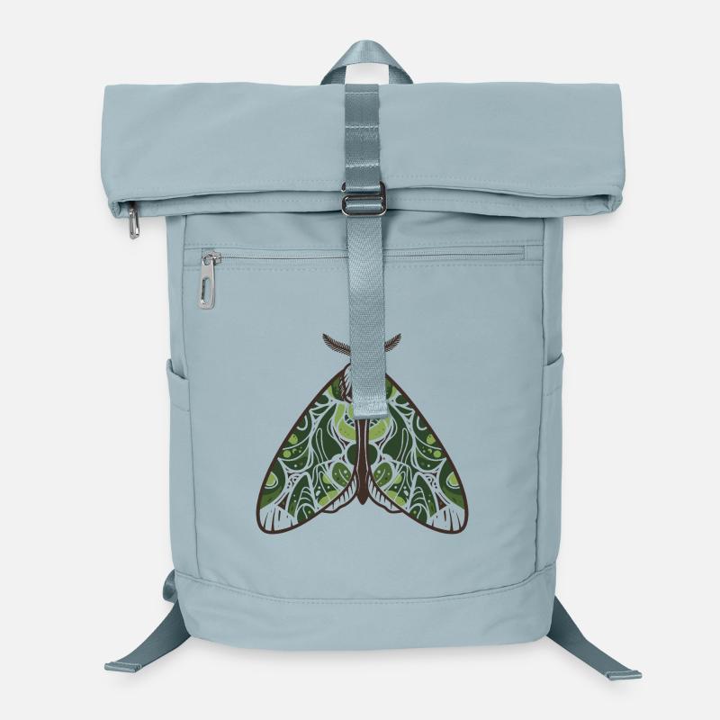 Papillon de nuit feuilluaire verdoyant Sac à dos ordinateur