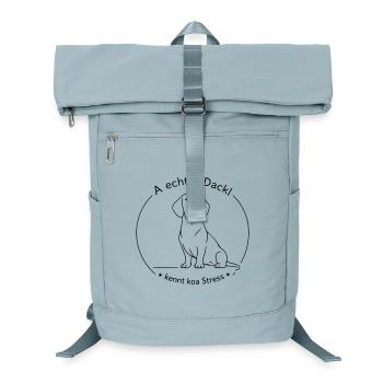 dackel kennt koa stress - Laptop-Rucksack  - Eisblau - Vorne