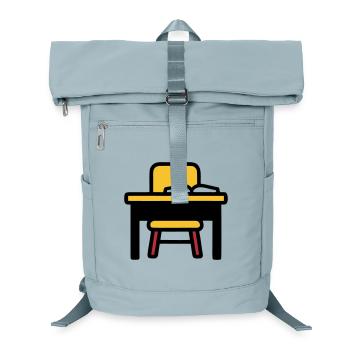 School Desk Table Learning Exams - Laptop Backpack - ice blue - Front
