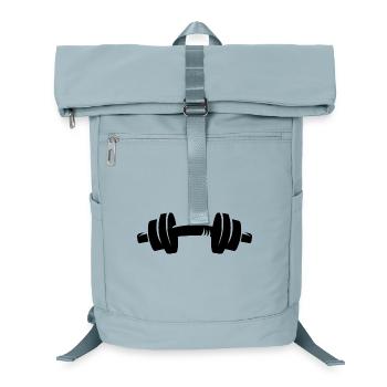 Weight Dumbbell Fitness Pump Bodybuilding Symbol - Laptop Backpack - ice blue - Front