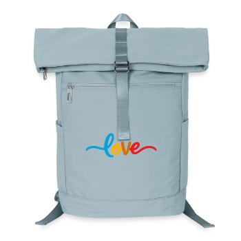 Herzliche Liebesbotschaft in Bunt - Laptop-Rucksack  - Eisblau - Vorne