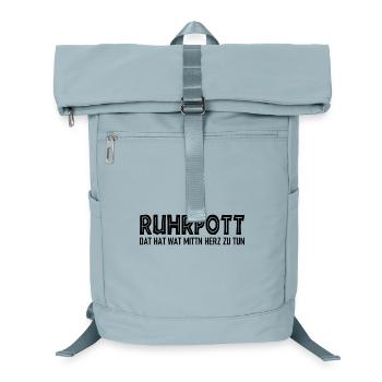 Ruhrpott - Dat hat wat mittn Herz zu tun - Laptop-Rucksack  - Eisblau - Vorne
