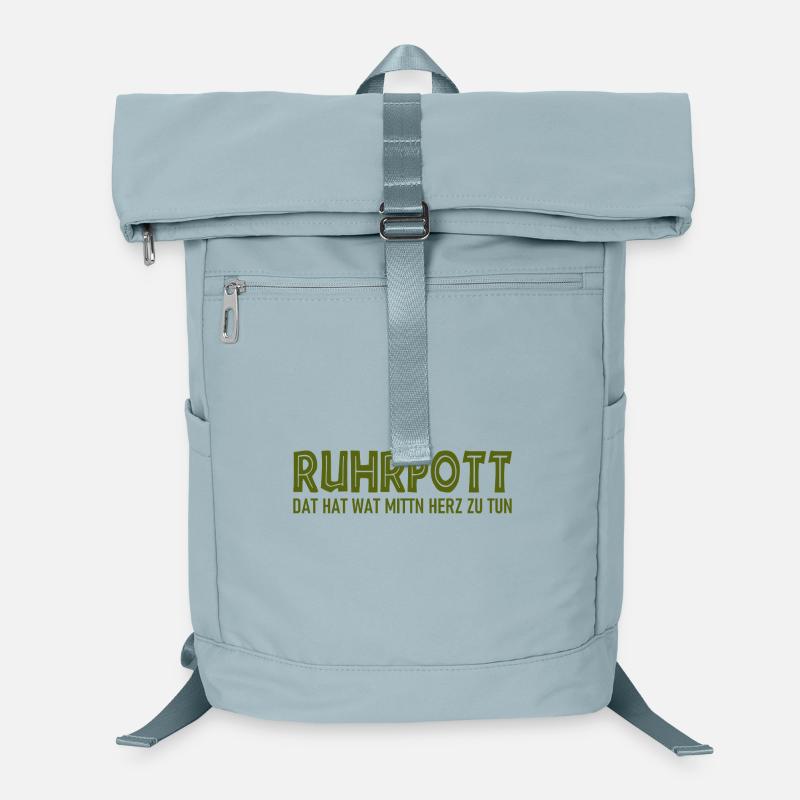 Ruhrpott - Ça hat wat mittn Herz zu tun - Sac à dos ordinateur - bleu glacier