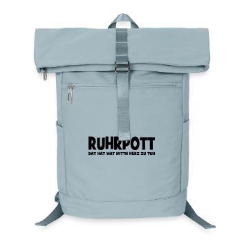 Ruhrpott - Dat hat wat mittn Herz zu tun - Zeche - Laptop-Rucksack  - Eisblau - Vorne