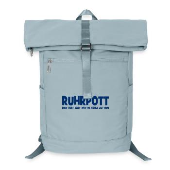 Ruhrpott - Dat hat wat mittn Herz zu tun - Zeche - Laptop-Rucksack  - Eisblau - Vorne