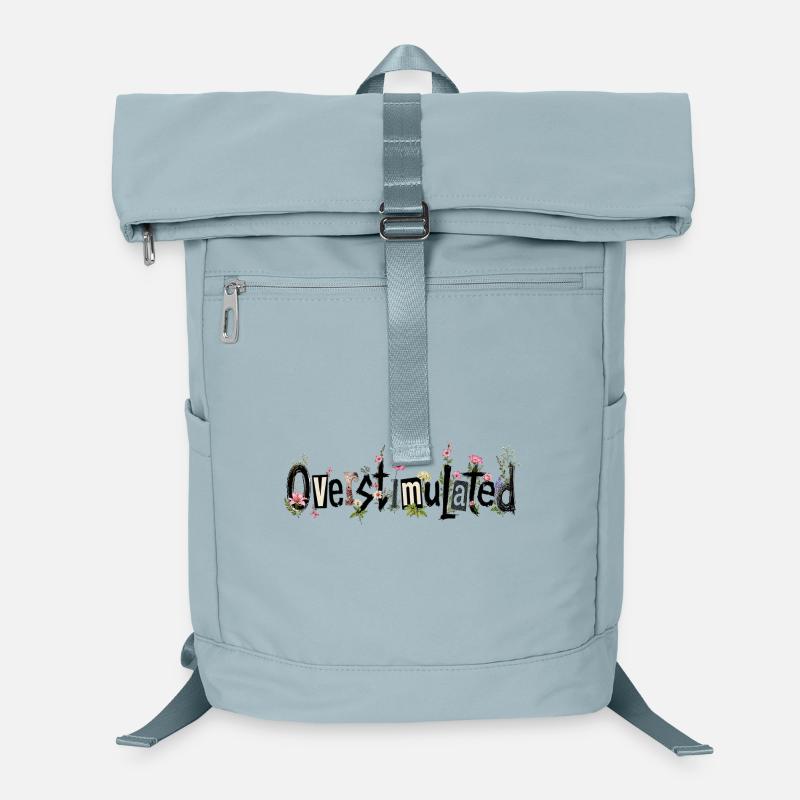 Retro Blumen gießen – Vintage Garten Design - Laptop-Rucksack  - Eisblau