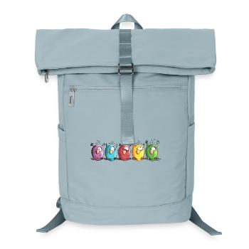 Funny Owls - Eule - Vogel - Laptop-Rucksack  - Eisblau - Vorne