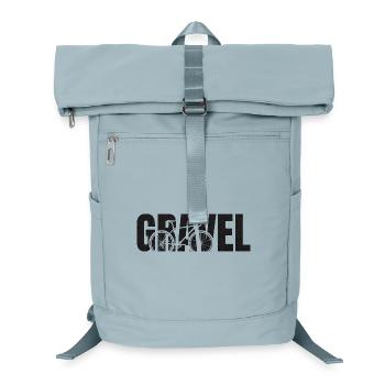 Gravel Typography - Laptop Backpack - ice blue - Front