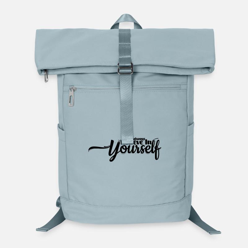 Glaube an dich – Motivierendes Spruch-Design Laptop-Rucksack 
