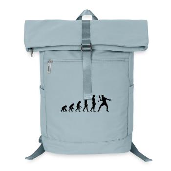 Padel Evolution, Vom Affen zum Padel Ass - Laptop-Rucksack  - Eisblau - Vorne