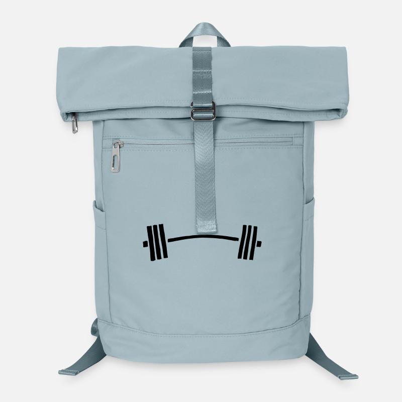 hantel langhantel gebogen Laptop-Rucksack 