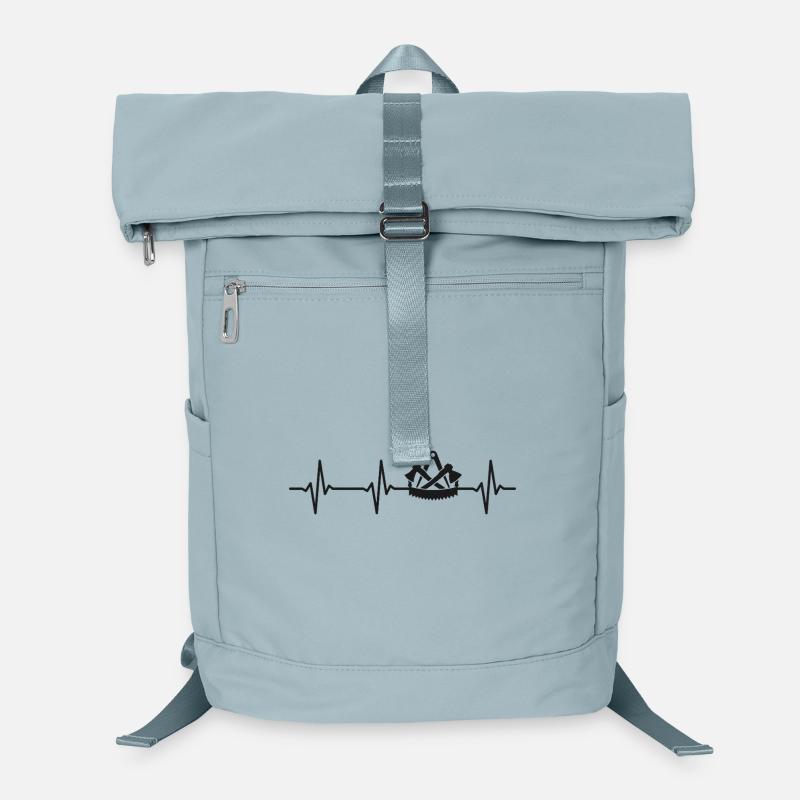 Carpenter's guild sign heartbeat carpenter Laptop Backpack
