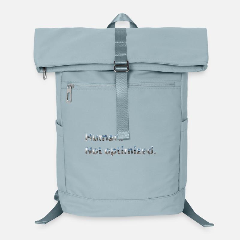 Humain. Pas optimisé. Sac à dos ordinateur