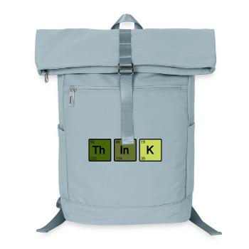 Denken (grün) - Laptop-Rucksack  - Eisblau - Vorne