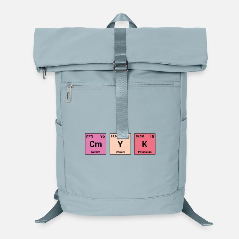 CMYK in periodischen Elementen Laptop-Rucksack 