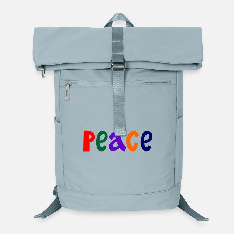 Colored letters with the word peace "Peace" Laptop Backpack
