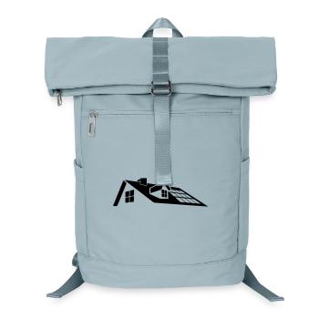 Modernes Dachdesign – Dachgaube mit Sonnenkollektoren - Laptop-Rucksack  - Eisblau - Vorne