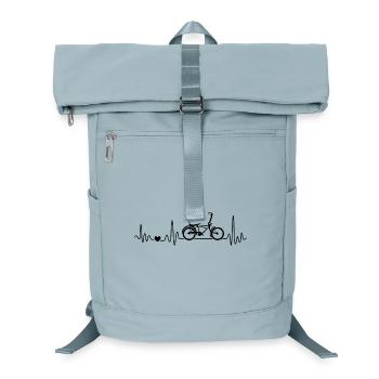 BMX Fahrrad Heartbeat Für BMX Fahrer - Laptop-Rucksack  - Eisblau - Vorne