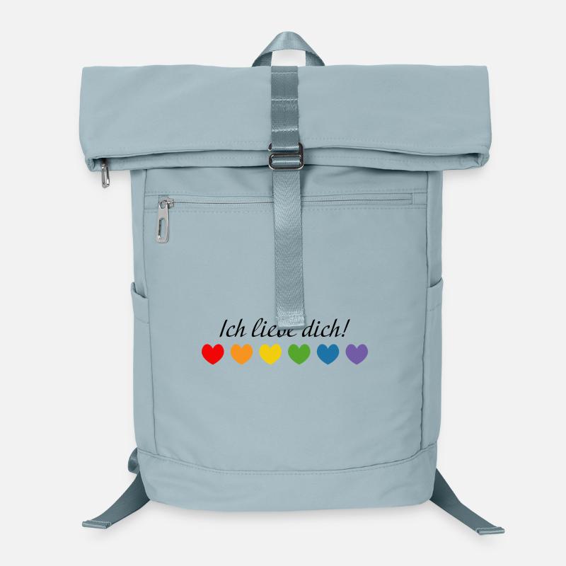 Regenbogenherzchen Ich liebe dich LGBT lgbtqi quee Laptop-Rucksack 