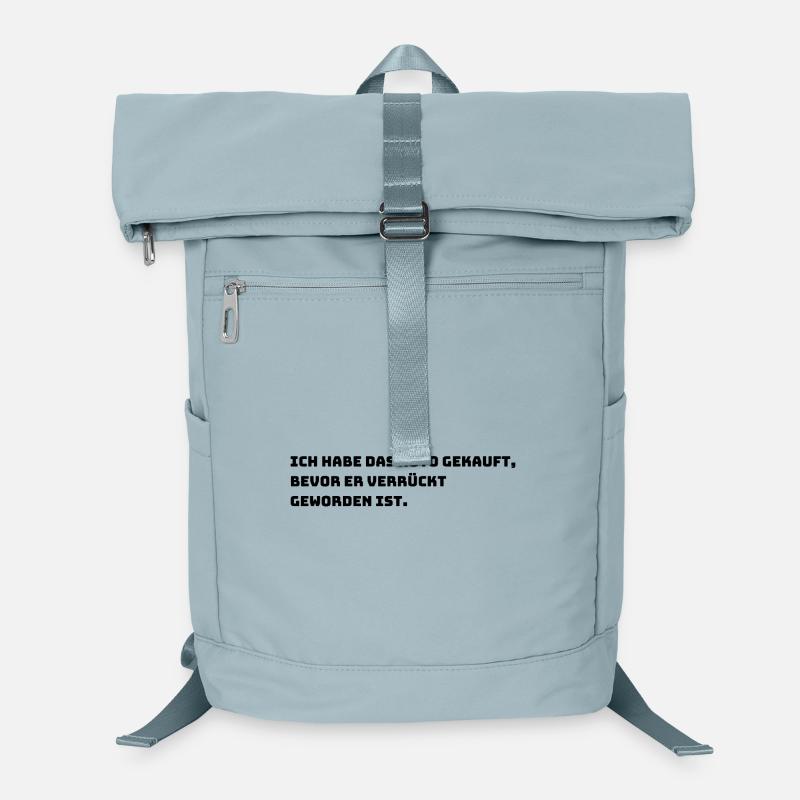 Lustiger E-Auto Aufkleber Laptop-Rucksack 