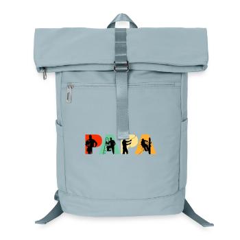 Papa Électricien Sparky Silhouette rétro - Sac à dos ordinateur - bleu glacier - Devant