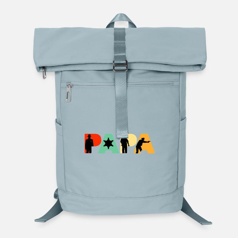 Papa Sheriff Polizeibeamter Polizeigeschenk Laptop-Rucksack 