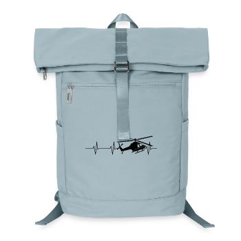 Helicopter Heartbeat Helicopter - Laptop Backpack - ice blue - Front
