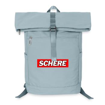 Schere - Funny Memes - Laptop-Rucksack  - Eisblau - Vorne