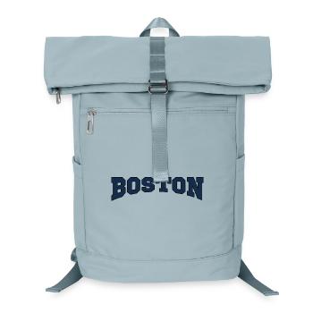 Boston Block Font Logo - Laptop Backpack - ice blue - Front