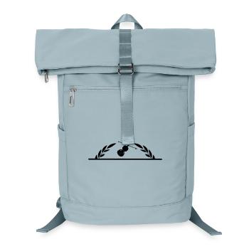 Violin in half laurel wreath - Laptop Backpack - ice blue - Front