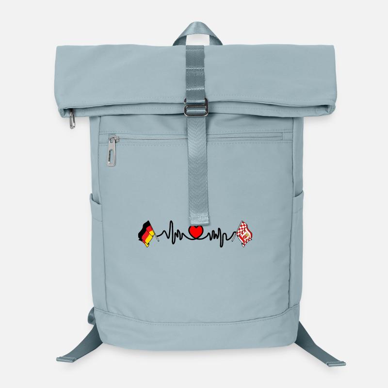 Cardio heart Flag Germany, Bremen Laptop Backpack