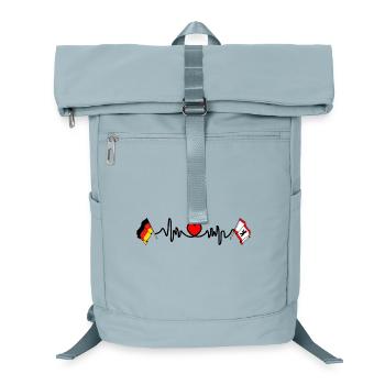Cardio heart Flag Germany, Berlin - Laptop Backpack - ice blue - Front