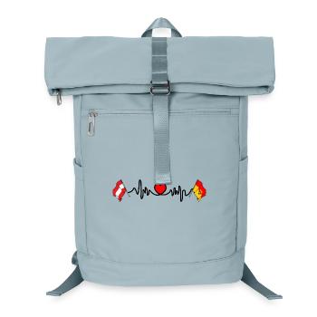 Burgenland Flags Heartbeat - Laptop Backpack - ice blue - Front