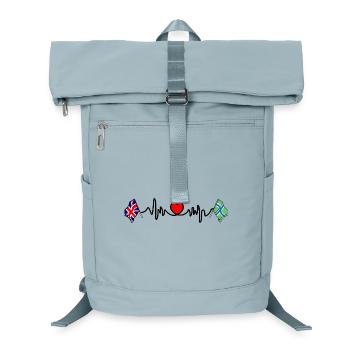 Gloucestershire & Great Britain Heartbeat - Laptop Backpack - ice blue - Front