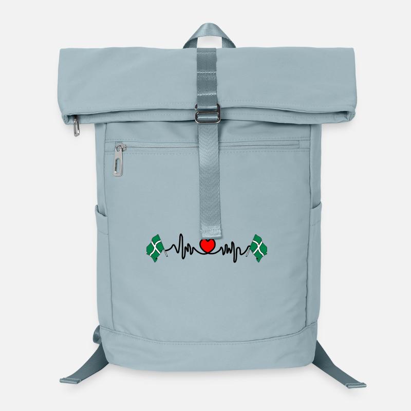 Devon-Flagge mit Herzschlag Laptop-Rucksack 