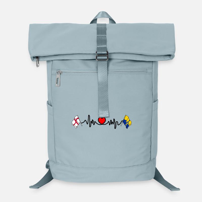 Durham & England-Flagge Laptop-Rucksack 