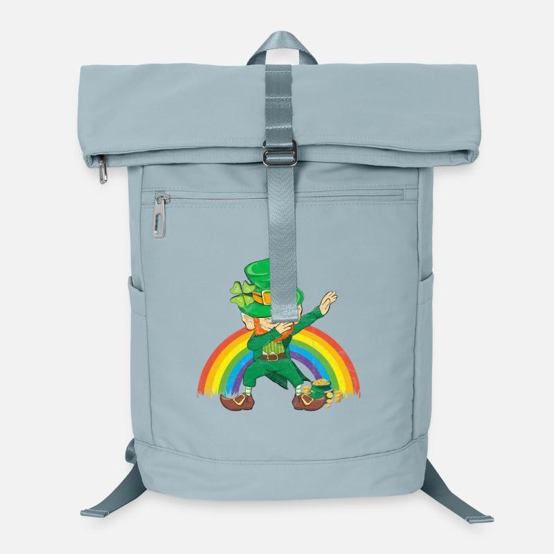 Tanzender Kobold Dabbing Regenbogen Laptop-Rucksack 