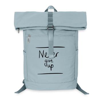 Never give up - Laptop-Rucksack  - Eisblau - Vorne
