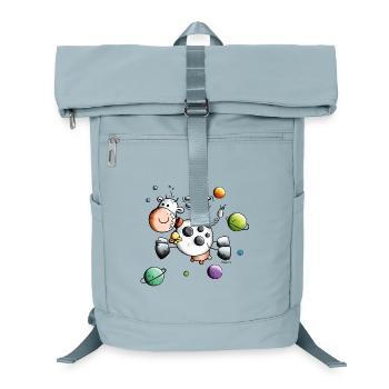 Vache en tournée mondiale - Sac à dos ordinateur - bleu glacier - Devant