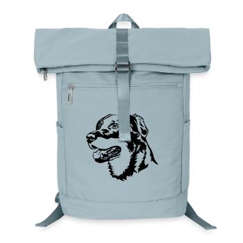 Beauceron head - Laptop Backpack - ice blue - Front