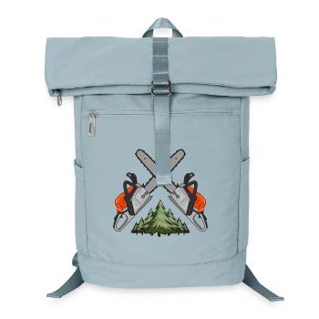 Chainsaw Cross Forest - Laptop Backpack - ice blue - Front