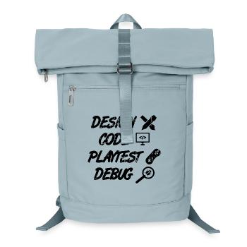 Design Code Playtest Debug - Laptop Backpack - ice blue - Front