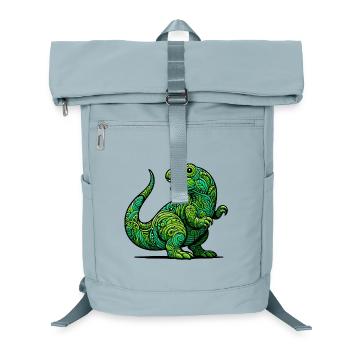 Dinosaurier - Laptop-Rucksack  - Eisblau - Vorne