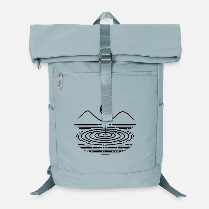 Wassertropfen & Wellen – Zen-inspiriert Laptop-Rucksack 